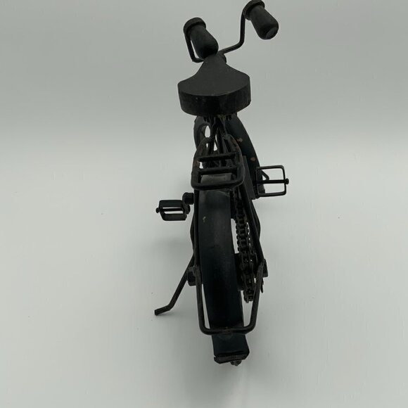 Vintage Black Mini Metal Bicycle Wood Handles And Seat 14 1/2" Home Decor - Picture 5 of 8